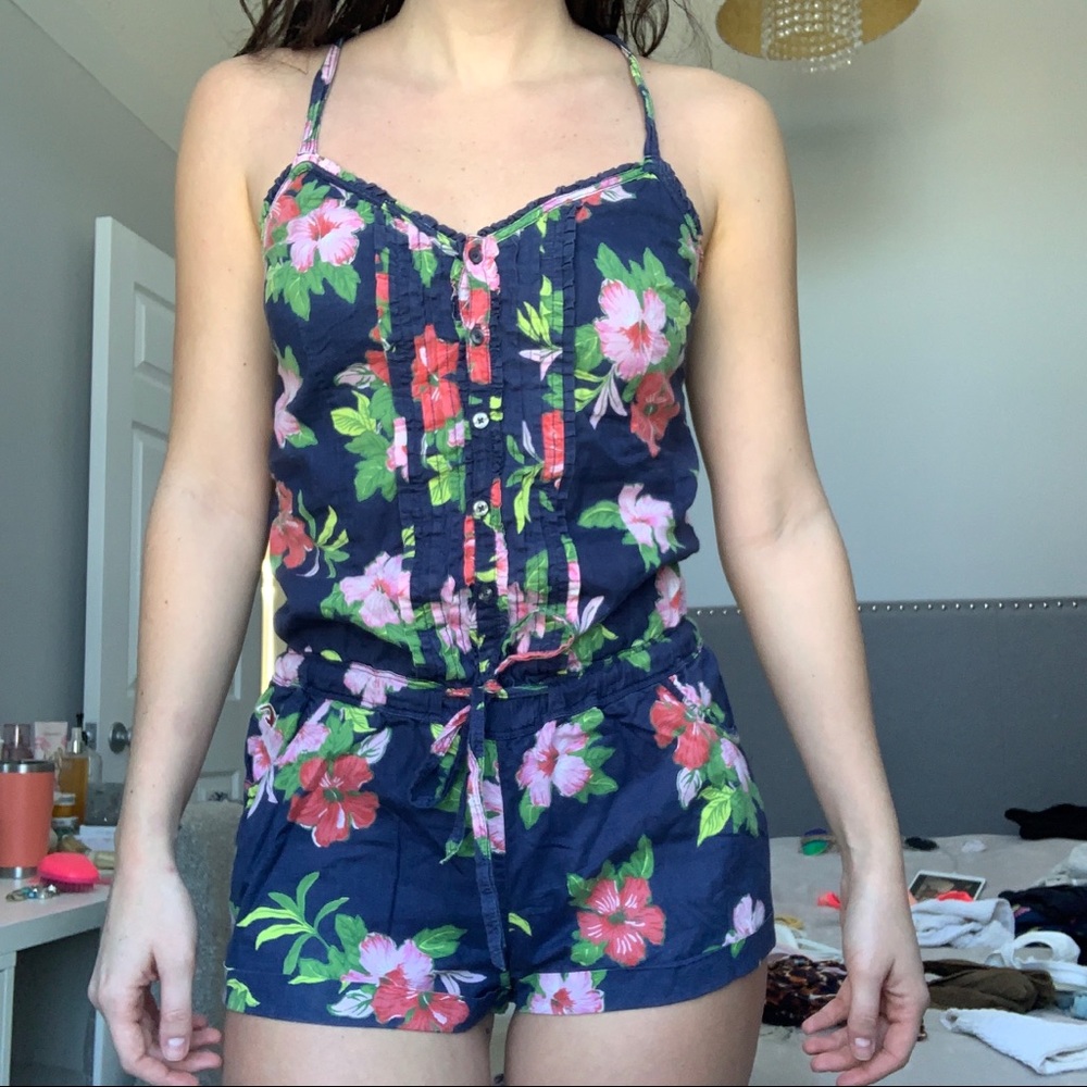 Tropical Floral Romper / Playsuit